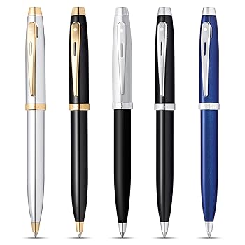 Amazon.com : Sheaffer 100 Chrome Ballpoint Pen with Gold